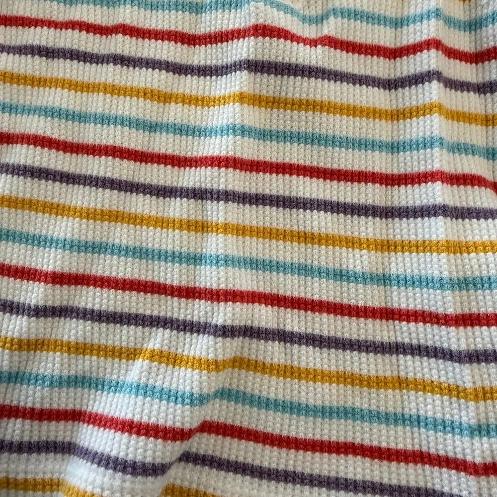 Hanna Andersson girls ribbed rainbow‎ striped top 100/4